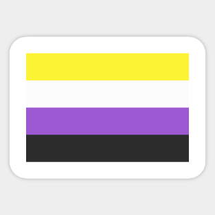 Non-binary gender Flag LGBT Pride Month Sticker